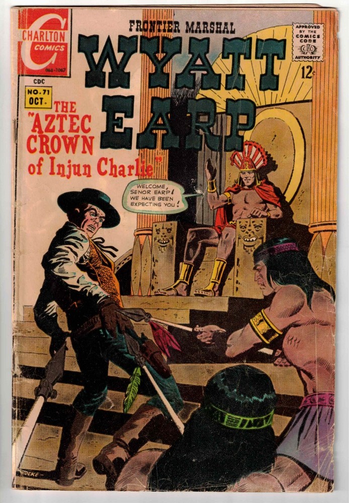 WYATT EARP FRONTIER MARSHAL #71 1967 CHARLTON SILVER AGE READER!