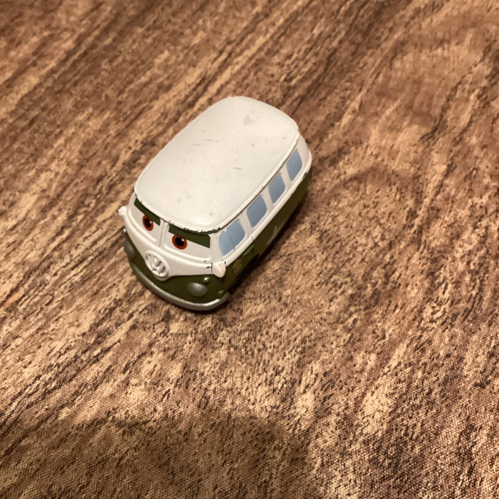 Disney Pixar Cars Mini Adventures Fillmore Sarge’s Bootcamp Green Army VW Bus