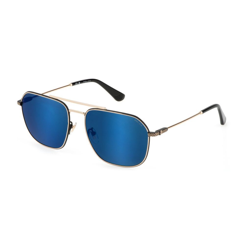 Stylish Police Gold Metal Sunglasses for Men and Women with Premium UV Protection and Sleek Design