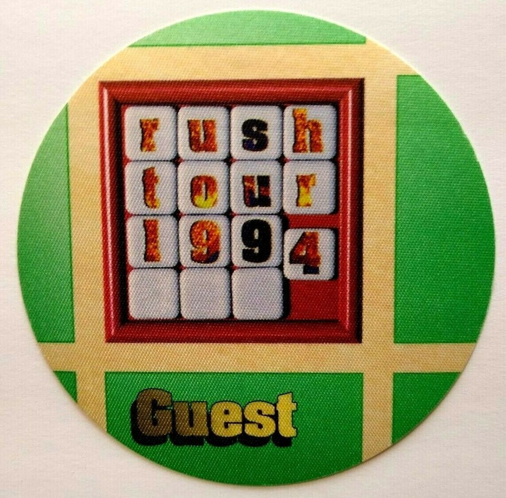 Rush Counterparts Backstage Pass Original 1994 Hard Rock Music Concert Green