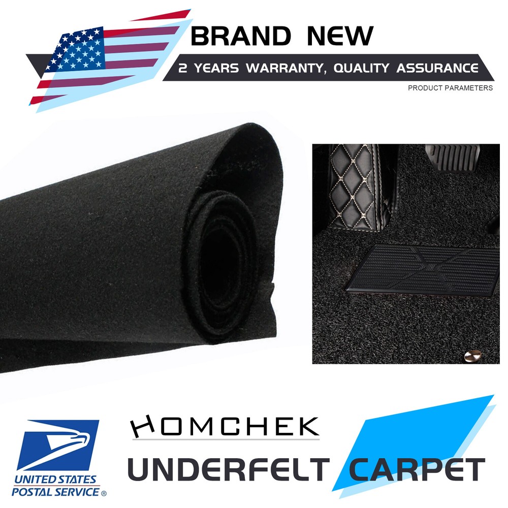 Automotive Carpet Upholstery Fabric Trunk Bed Liner Underlay Pad Cover 2.6M²
