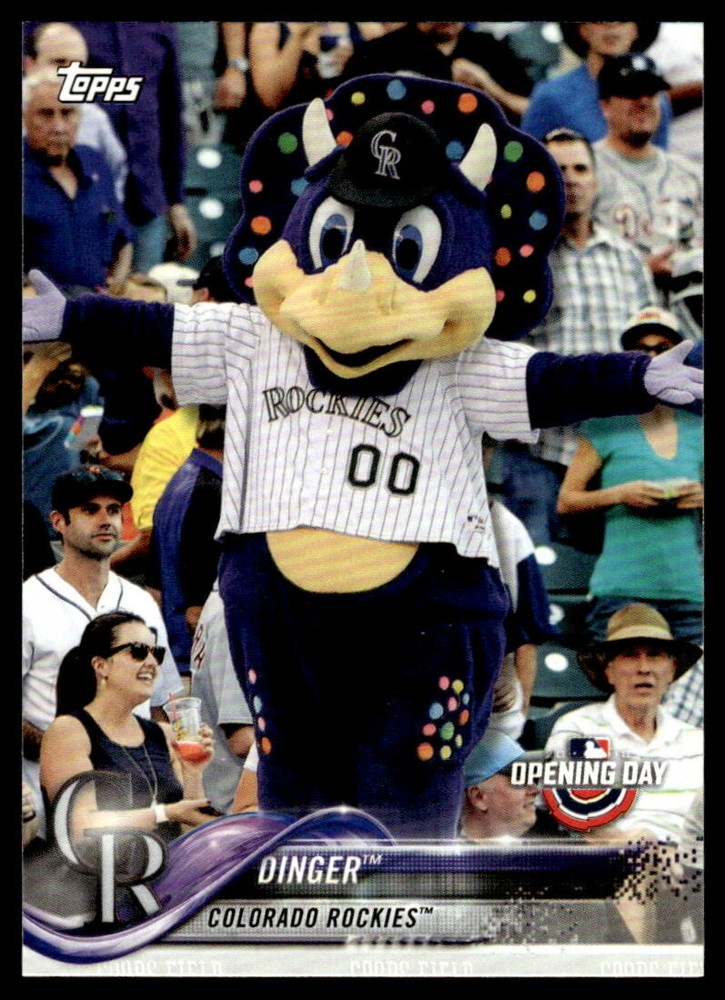 2018 Topps Opening Day Dinger Mascots #M10 Rockies