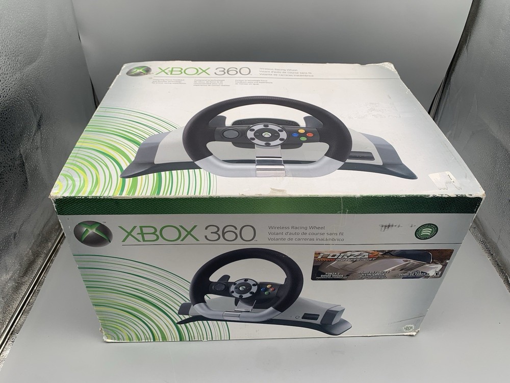 Xbox 360 Wireless Racing Wheel with Pedals - Tested & Working