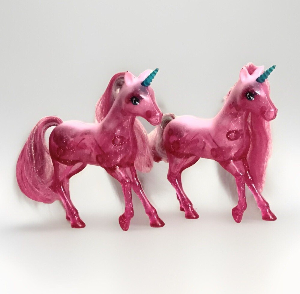 Barbie Dreamtopia Chelsea Set Of 2 PINK 5.5” UNICORN Loose Replacement Mattel