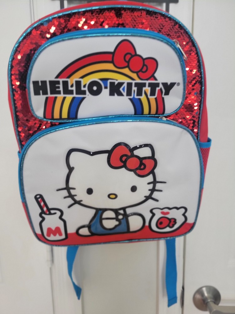 Hello Kitty Kids Backpack Cute Pink School Bag