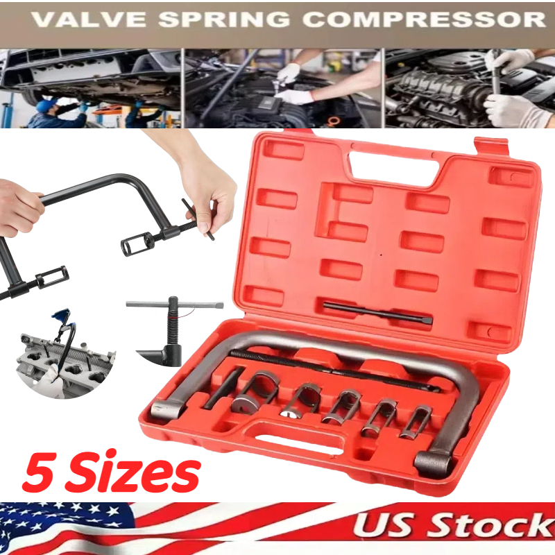 (5 Sizes) Valve Spring Compressor Pusher Automotive Tool For Car Motorcycle Kit