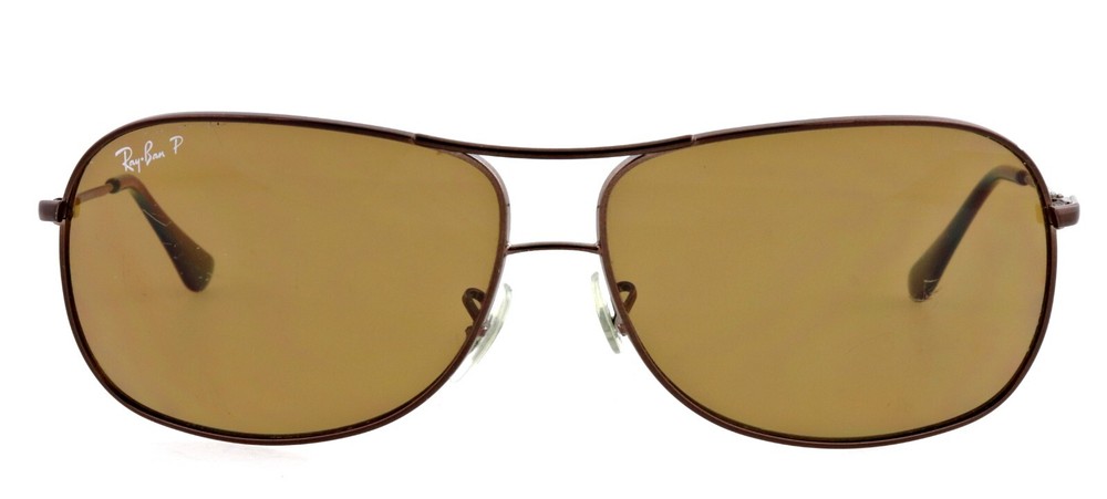 RAY-BAN RB3267 014/83 64mm Brown Polarized Sunglasses Unisex
