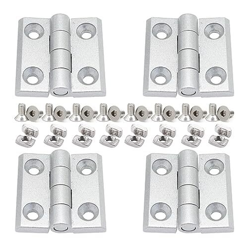 4pcs 15 Series Extrusion Hinges with Screws Nuts for 1515 Aluminum Extrusion ...