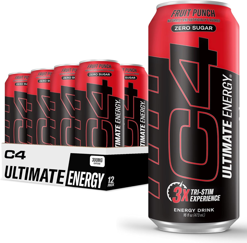 C4 Ultimate | Pre Workout Sugar Free Energy Drink | Tri-Stim Experience with 300