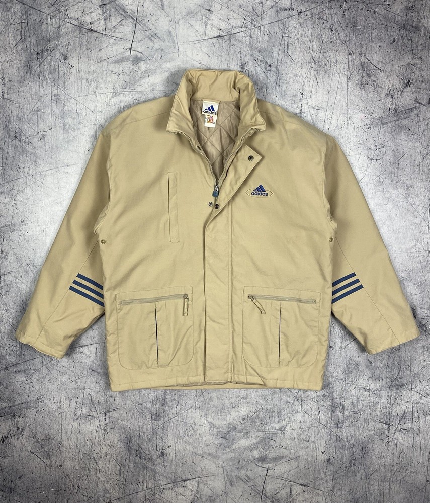 Vintage 90s Adidas Cotton Zip Coats Jackets Y2K Men’s Size M Equipment