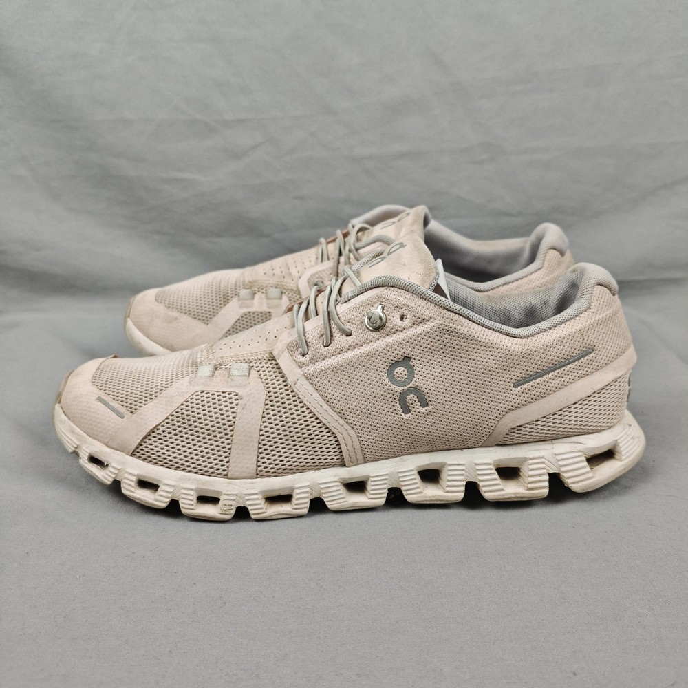 On Cloud Shoes Womens Size 9.5 Beige Mesh CloudTec Running Sneakers Low Top