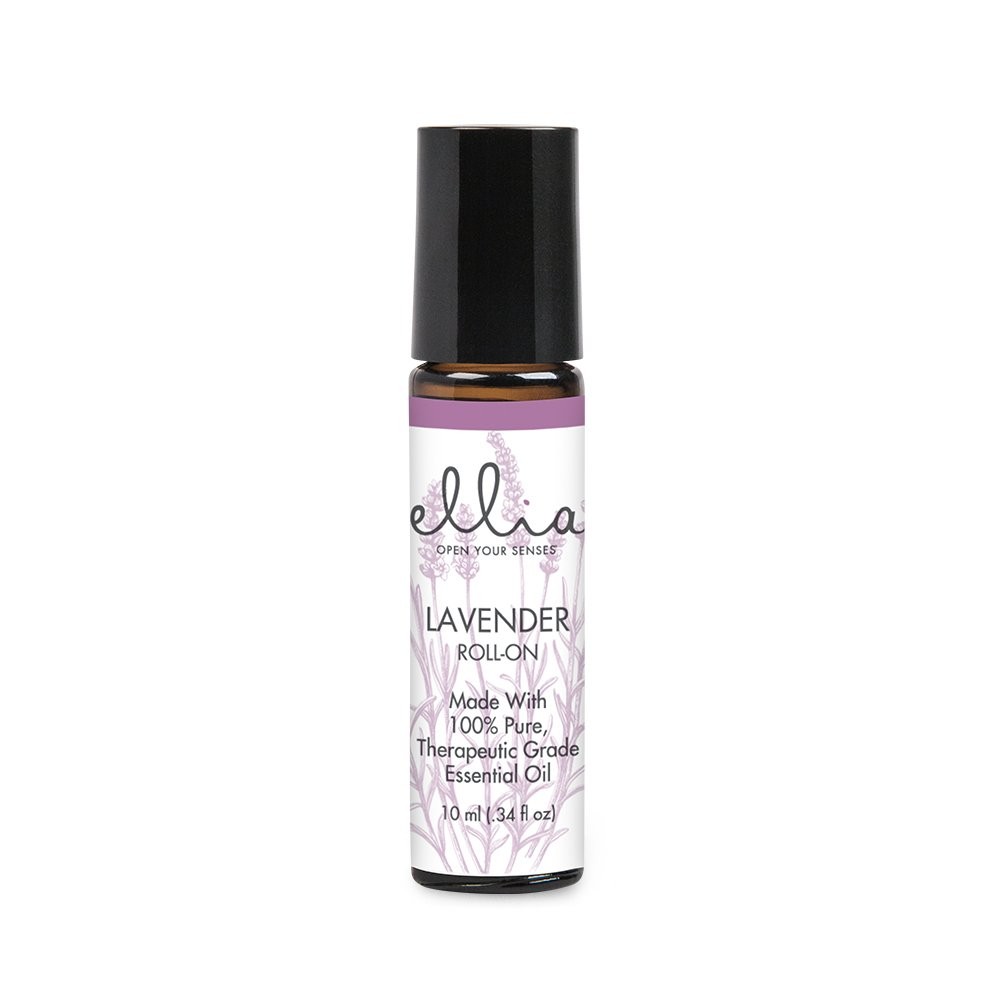 Ellia Lavender Essential Oil Roll-On 10ml for Relaxation & Aromatherapy