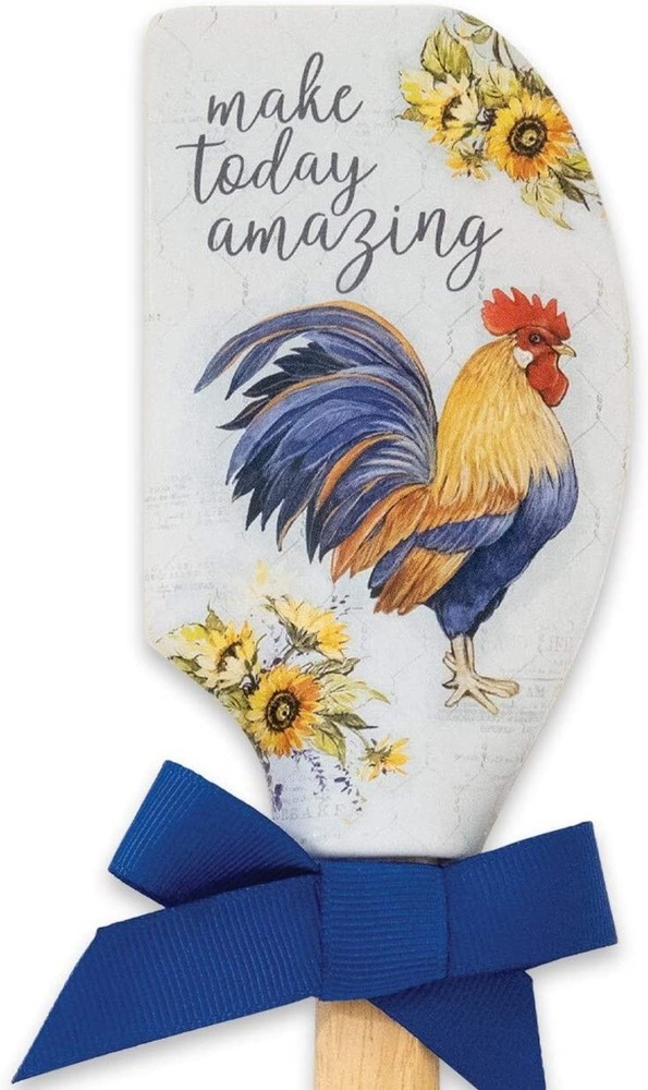 Make Today Amazing Rooster Silicone Mixing Spatula, Housewarming, Mother's Day