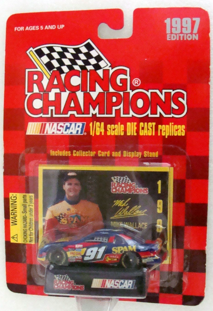 1997 Racing Champions Mike Wallace #91 NASCAR 1:64 Scale Stock Car Diecast
