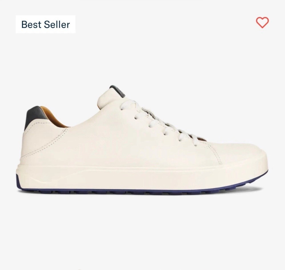 Brand New Olukai Wai’alae White/Navy blue  Mens Golf Shoes