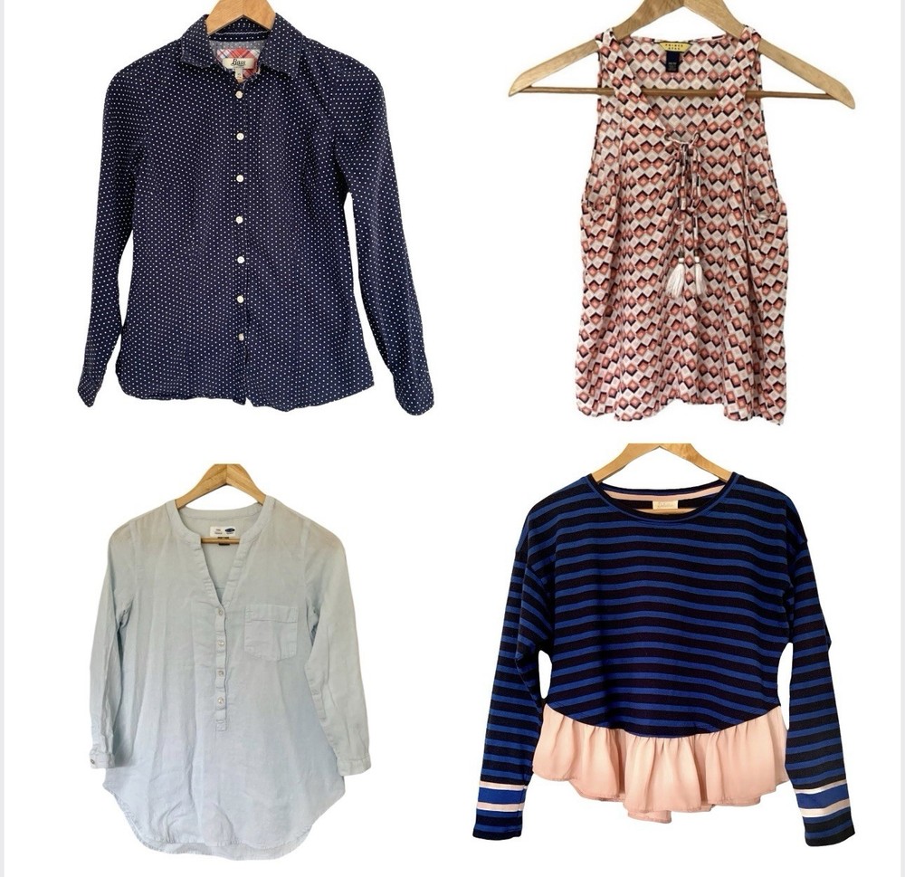 Lot Of 4 Shirts Women’s XS Bundle Clothing Blouses Tops