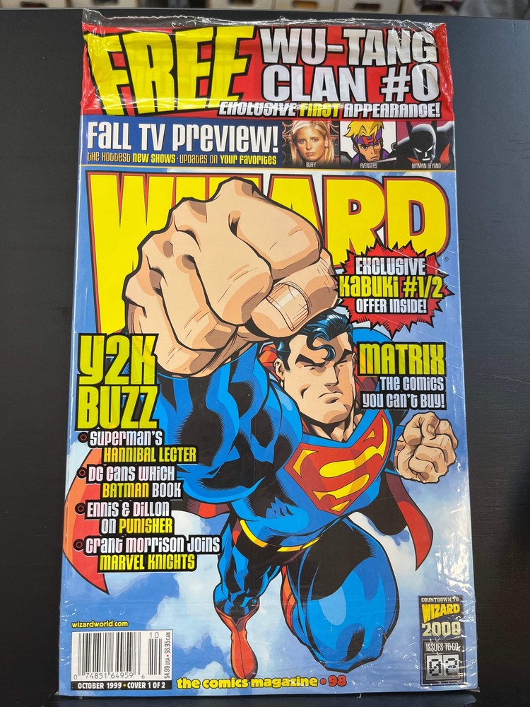 Wizard: The Guide to Comics #98 - Superman cover SEALED