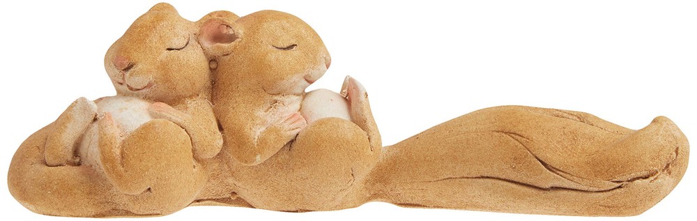Miniature Fairy Garden and Terrarium Statue, Sleeping Squirrels