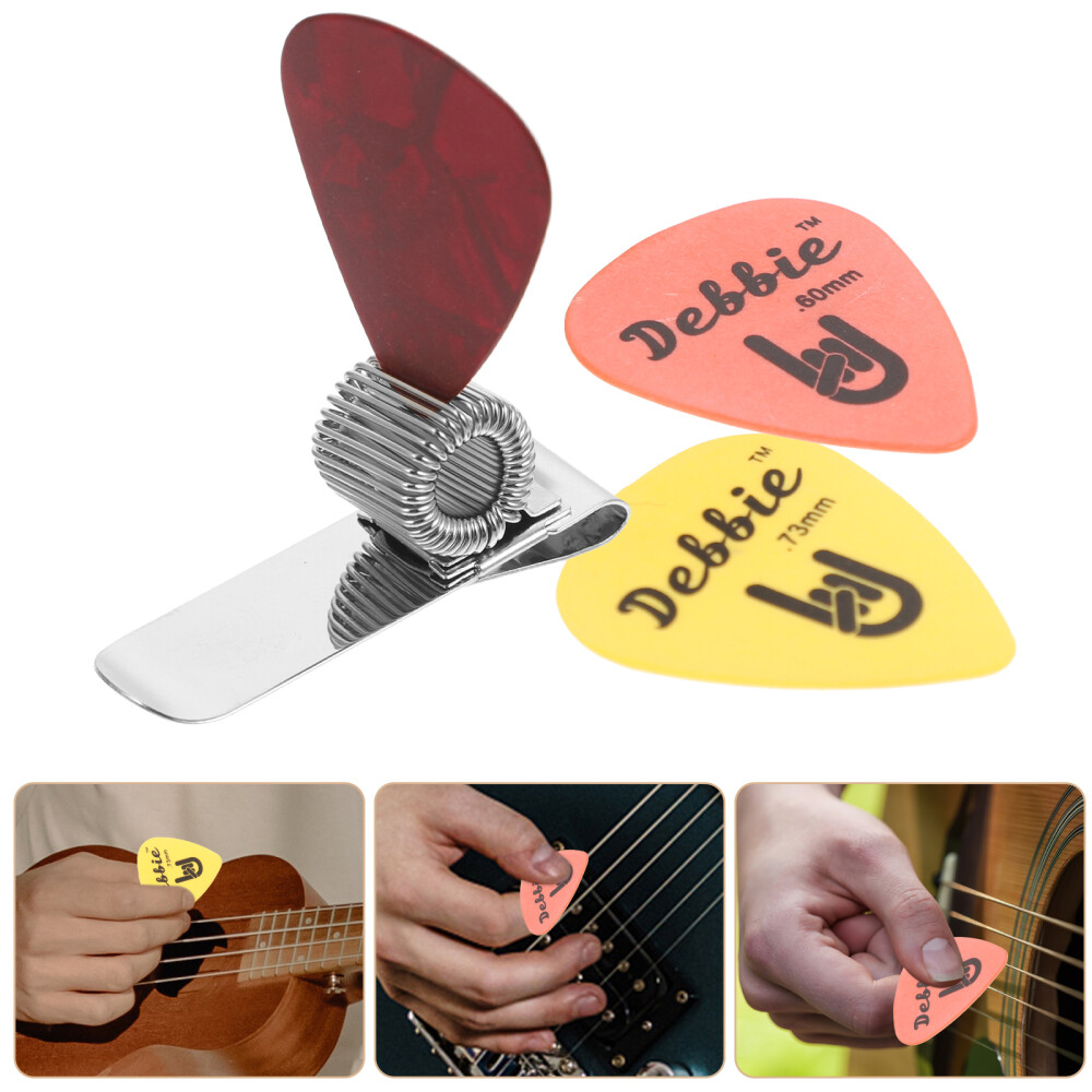 2 Set Guitar Finger Protectors Electric Accessories Pick Bundle