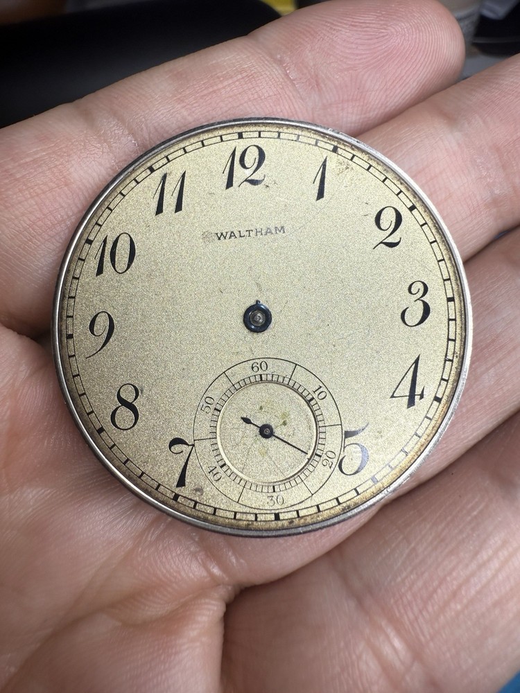 Waltham 1915 Riverside 12s 19J 5 Position High-Grade Pocket Watch Movement