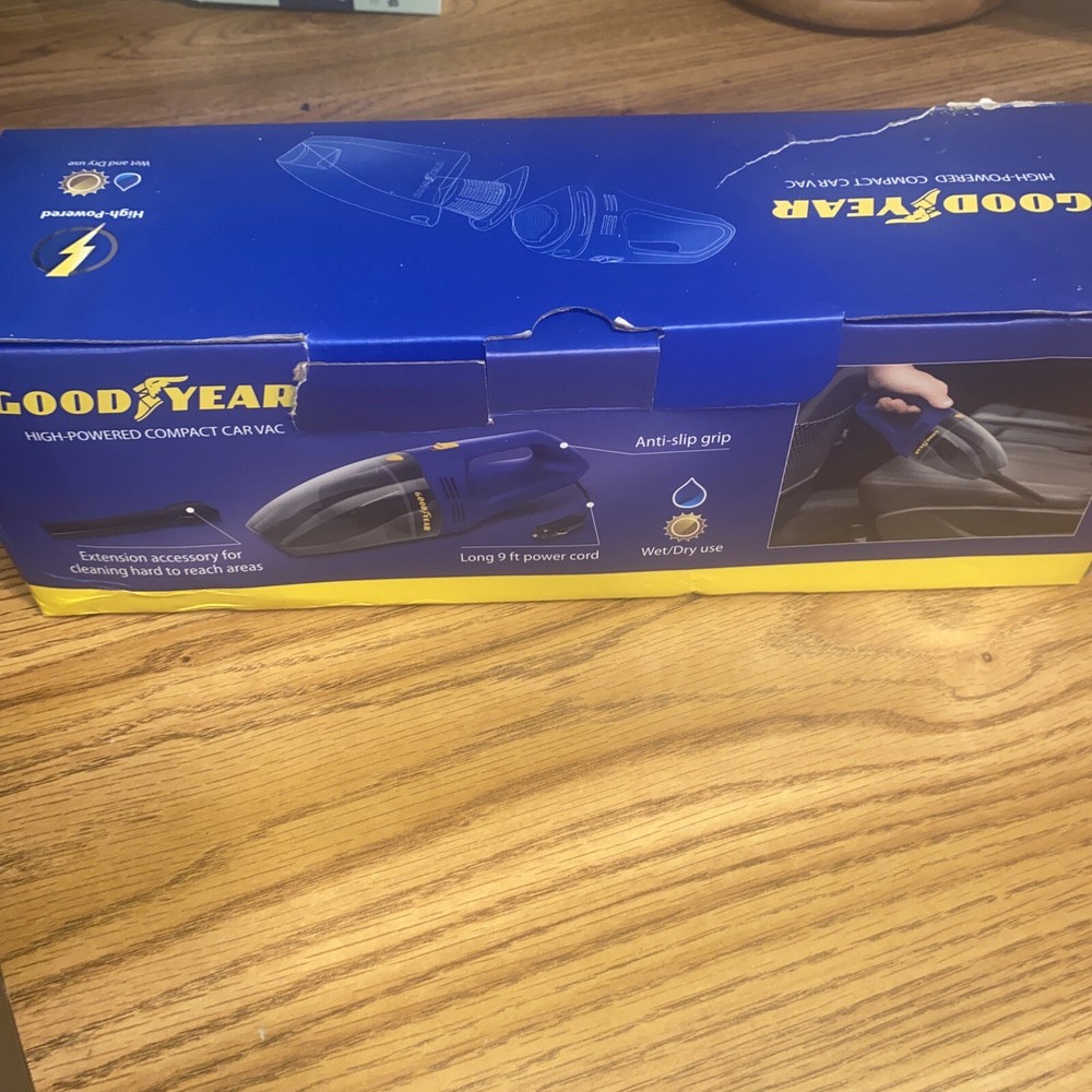 Goodyear 60W High-Powered Compact Car Vacuum Cleaner - New-image