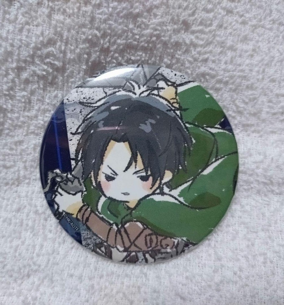 Attack On Titan Levi Graph Art Illustration Can Badge