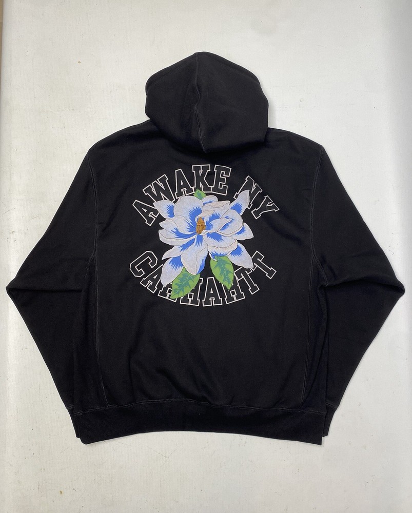 Carhartt WIP X Awake NY Black Front Print Sweatshirt Size L XXL New