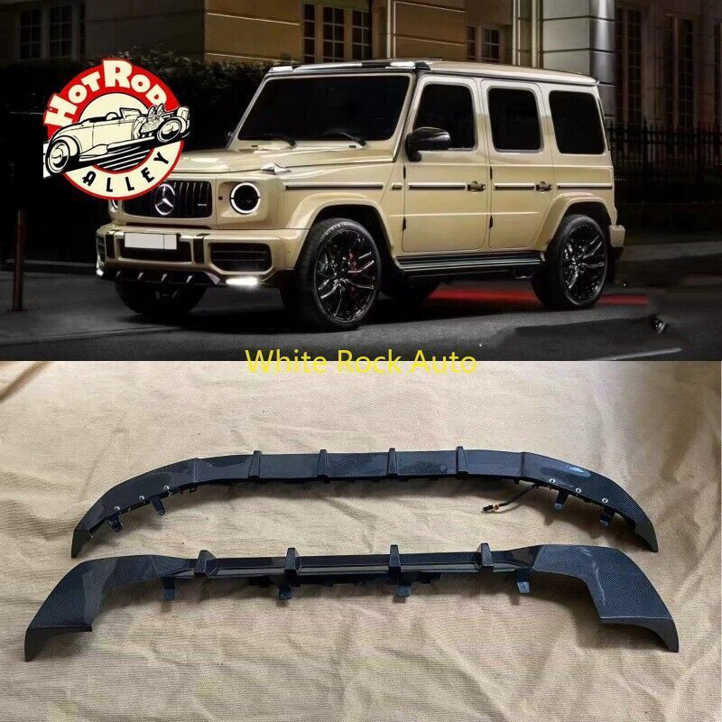 CARBON FIBER FRONT LIP REAR DIFFUSER COVER FOR MERCEDES BENZ G WAGON W464 G63