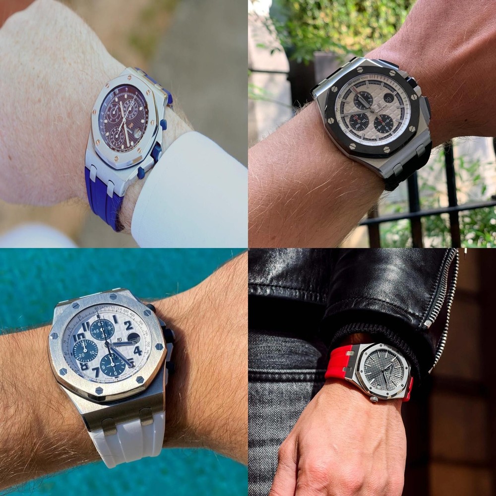 FKM Rubber Strap for Royal Oak Offshore 28mm 30mm AP Strap
