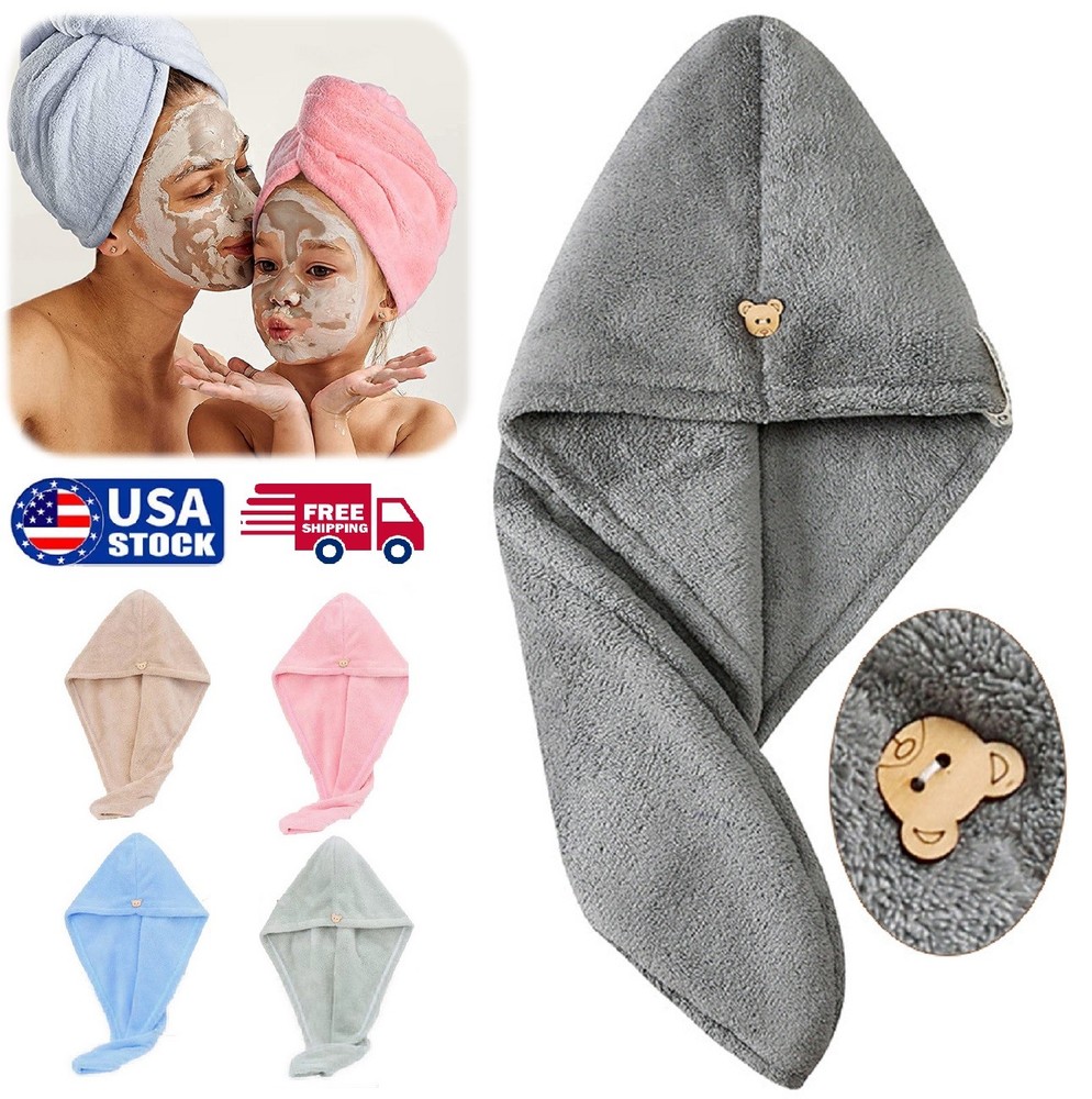 Microfiber Hair Towels Drying Hair Wrap Towels Women Long Curly Hair Anti Frizz