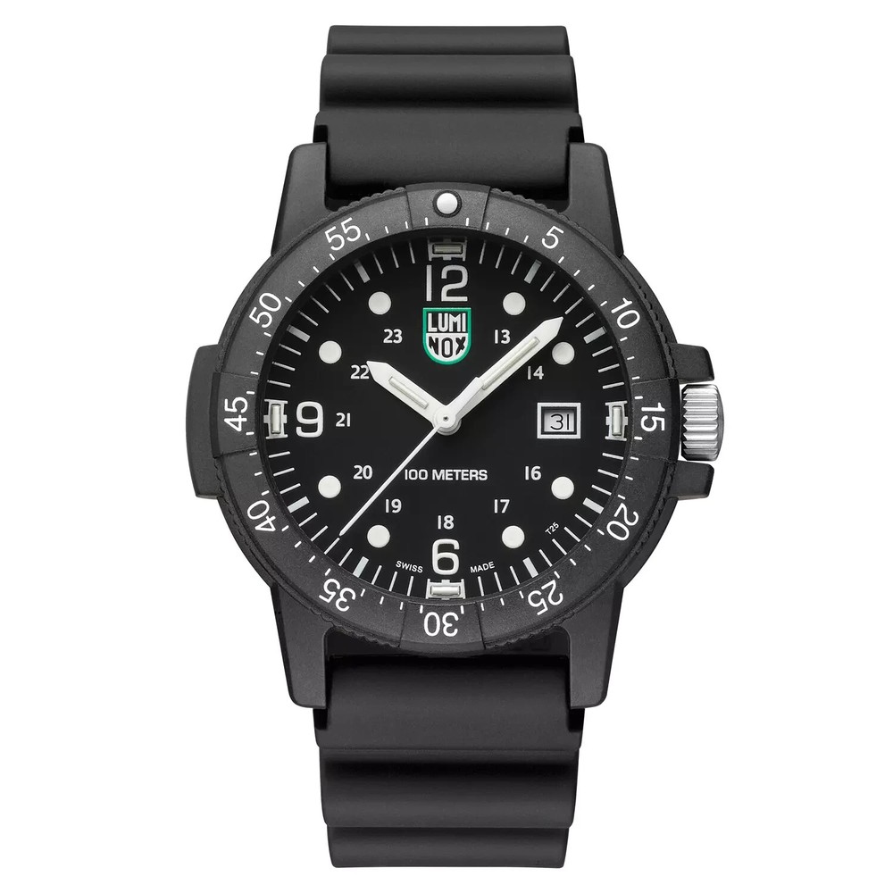 Luminox Sea Bass Men's CARBONOX Black Dial Rubber Strap Watch -  X2.2001