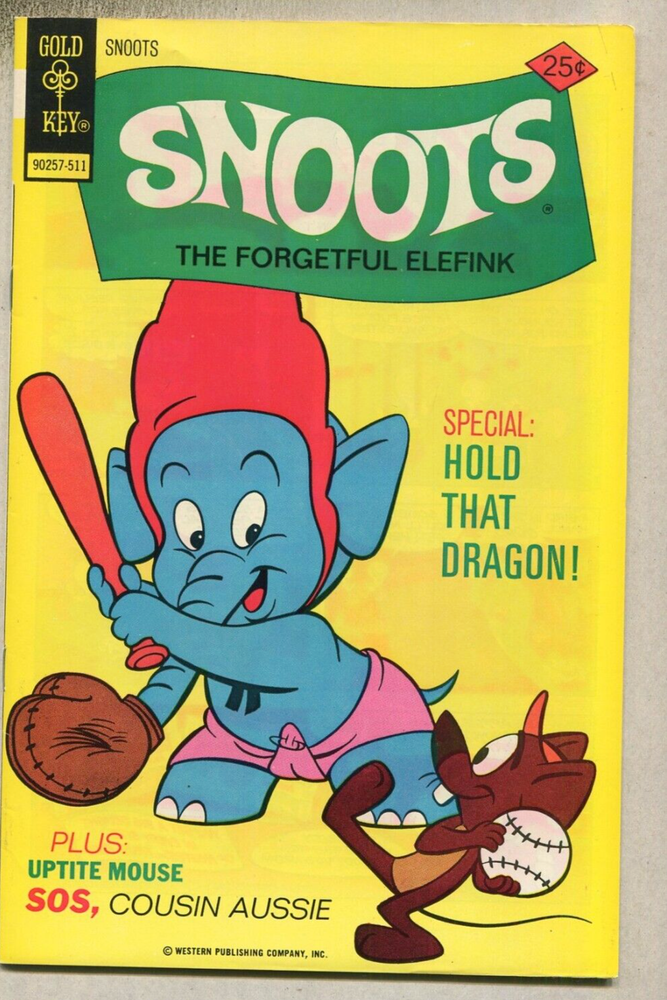 Snoots The Forgetful Elefink #22 NM Hold That Dragon Gold Key Comic D6
