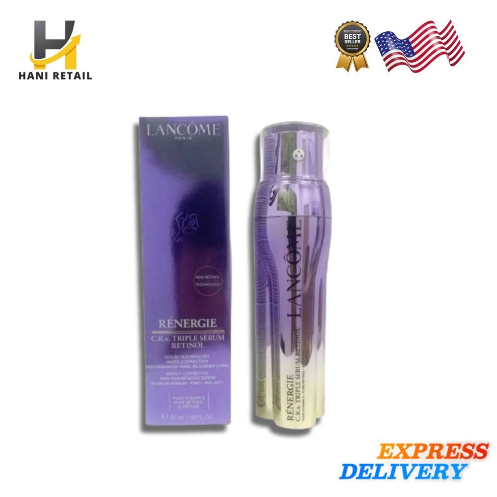 Lancome Renergie C.R.x Triple Serum with Retinol 1.7 oz 50mL New Sealed Free Shipping