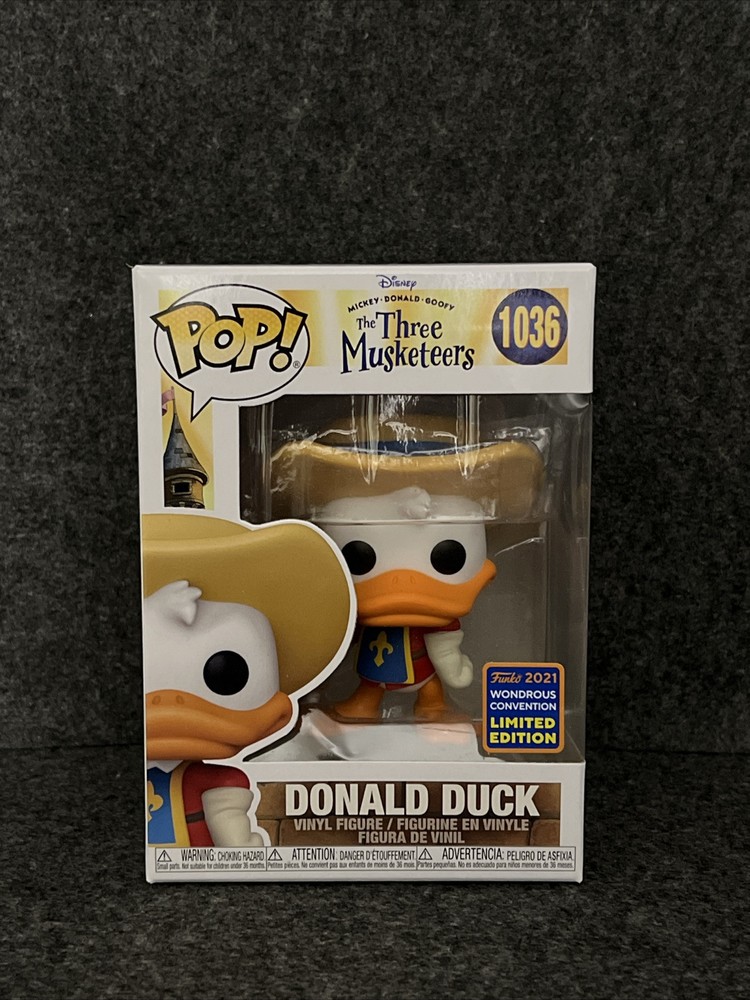 Donald Duck Three Musketeers 2021 Wondrous Convention Disney Funko Pop 1036