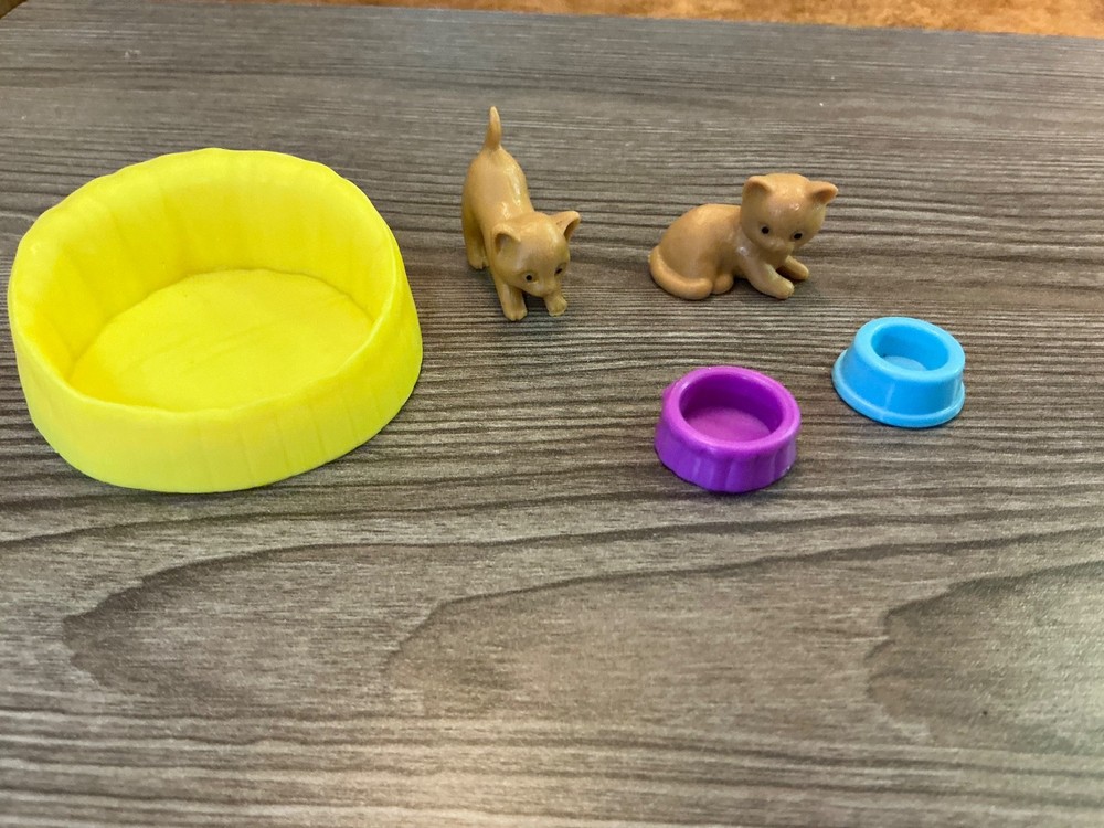 Mattel BarbieDoll Pet Kitty Cat Kittens & Accessory Set Lot # 13