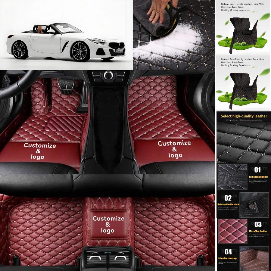 For BMW Z4 Car Floor Mats Custom Luxury Waterproof Auto Liners Carpets Handmade