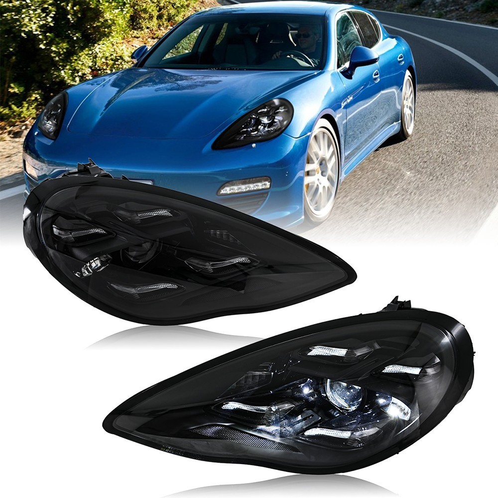 2x For 2010-2013 Porsche Panamera 970.1 LED Headlamp Signal Headlights Assembly