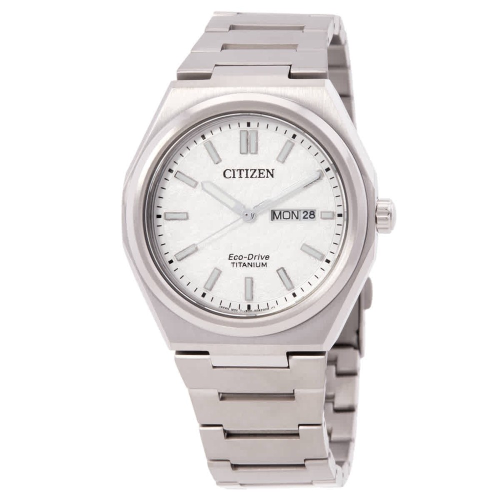 Citizen Men 's Sport Luxury Day / Date Eco-Drive Silver Watch 39 MM AW0130-85A