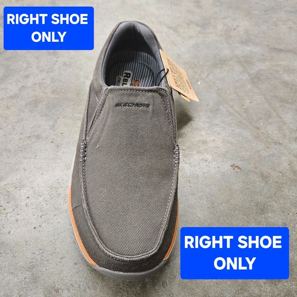 Skechers Mens Expected Avillo Slip On Shoe, Dark Gray, SZ 9 RIGHT SHOE ONLY