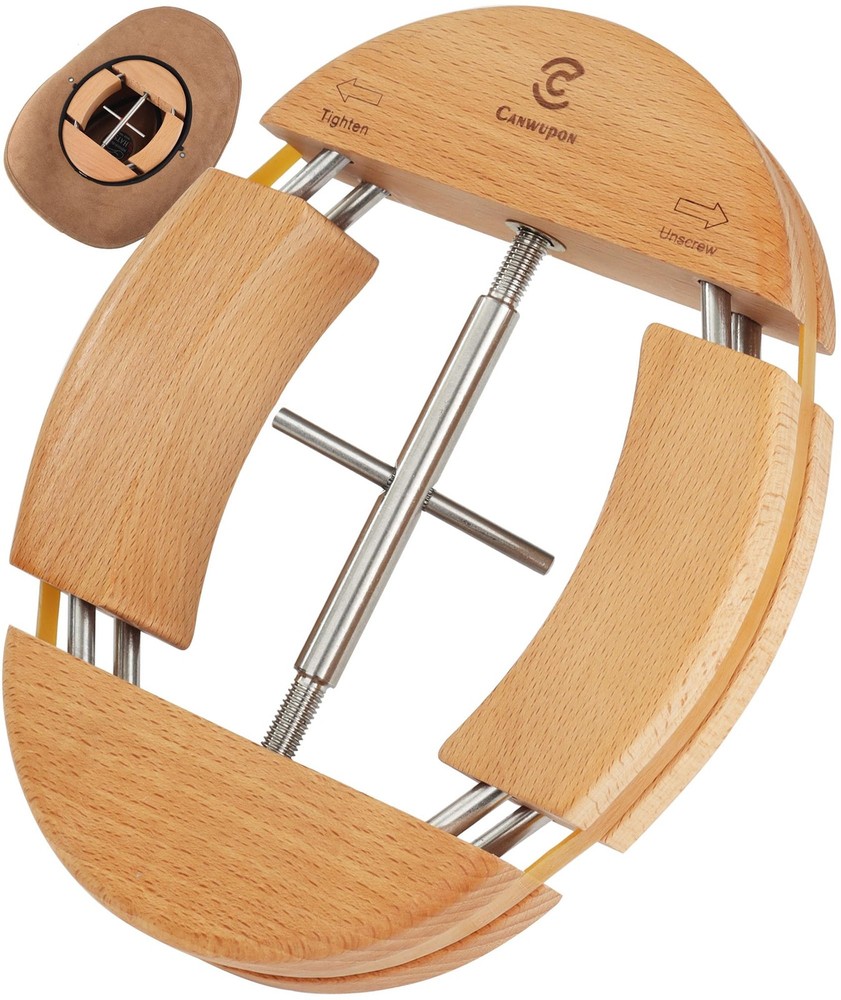 Hat Stretcher for Fitted Cowboy Hats Stretchers for Men  4 Way Expander Exten...