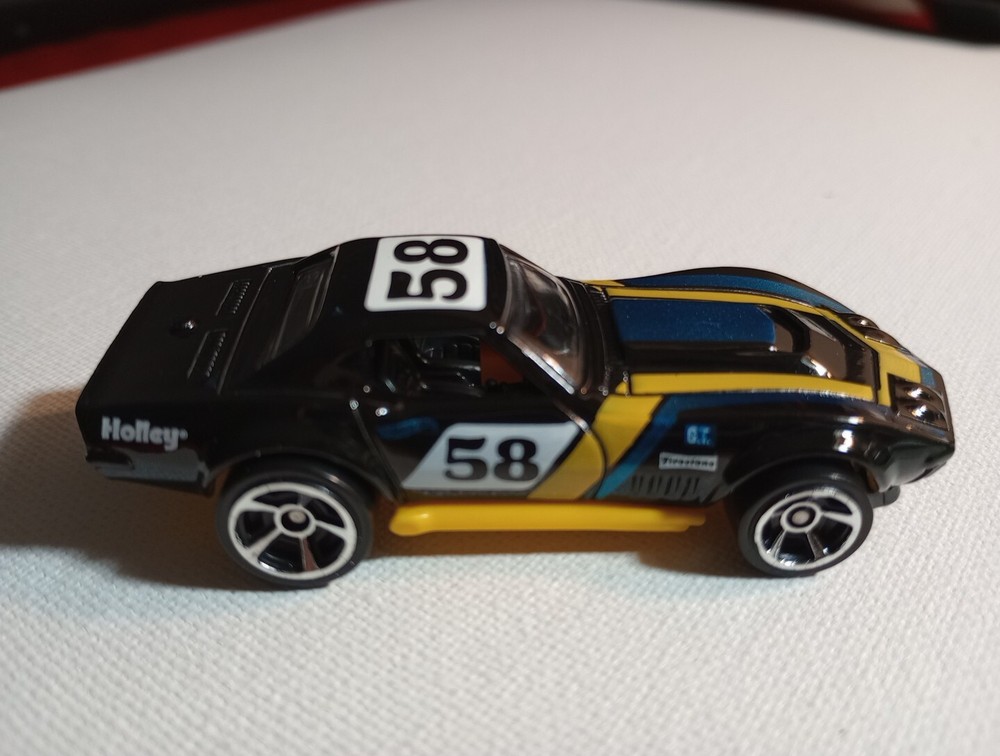 2009 Hotwheels '69 Copa Corvette Black Loose