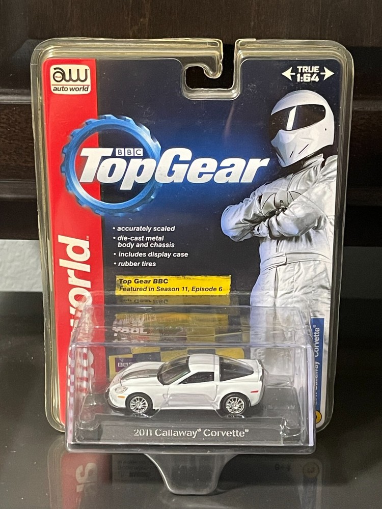 1/64 Auto World BBC Top Gear 2011 Callaway Corvette Diecast in White