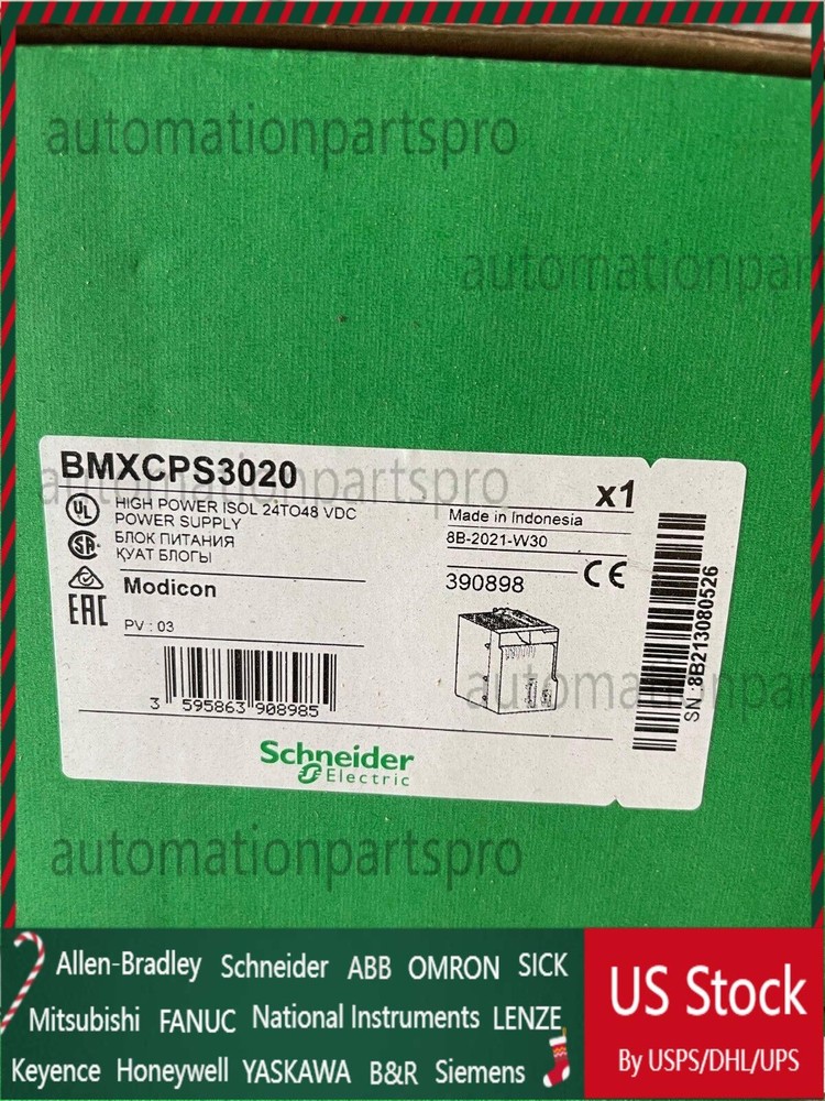 BMXCPS3020     M340 24VDC Power Supply  SHIP US Free TAX