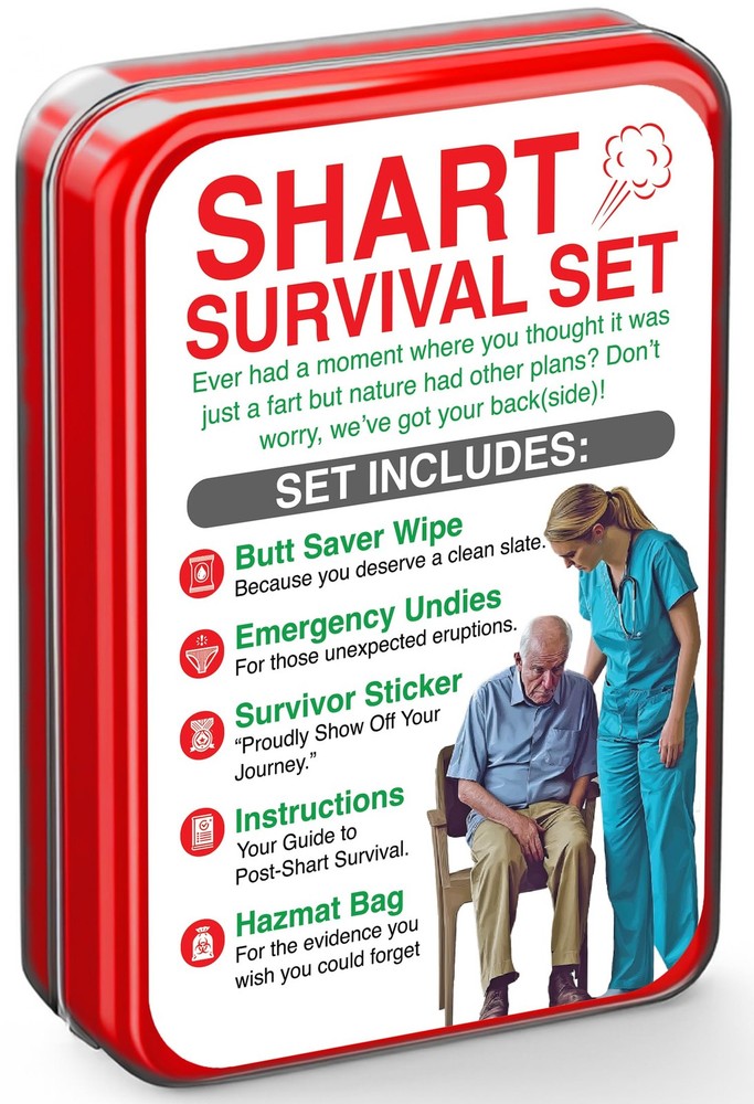 Shart Survival Set - Funny Gag Gift 2025 Boyfriend Gifts Includes Disposable ...