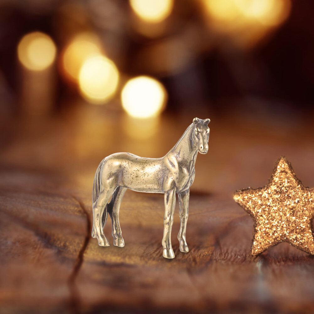 Vintage Horse Sculpture Handcrafted Retro Ornament for Decoration