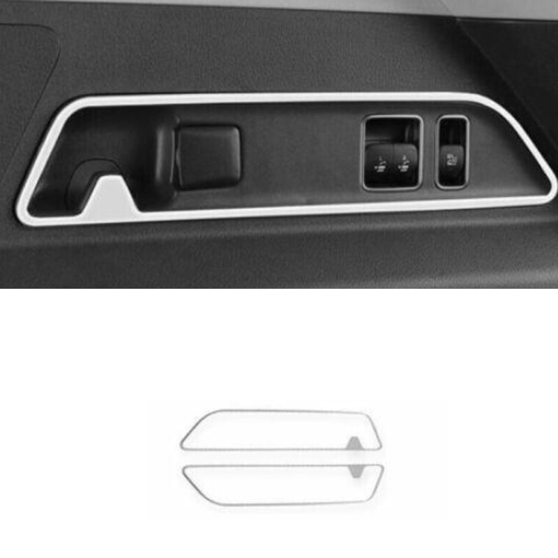 Silver Titanium Trunk Power Liftgate Switch Frame 2PC For Benz GLE GLS 2020-2024