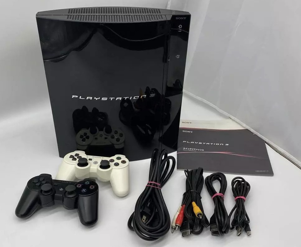 Sony PlayStation 3 PS3 CECHB00 20GB First Edition Black Console for Gaming and Entertainment
