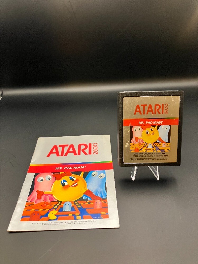 1982 Atari Ms. Pac Man with manual