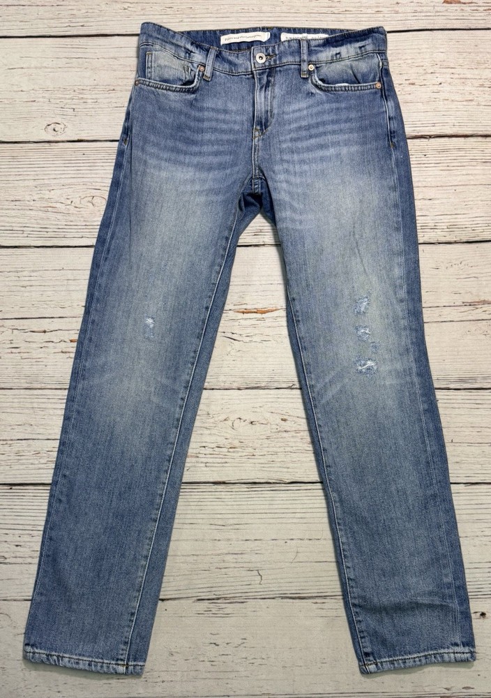 Pilcro and the Letterpress Slim Boyfriend Jeans Women’s Sz 27 Distressed