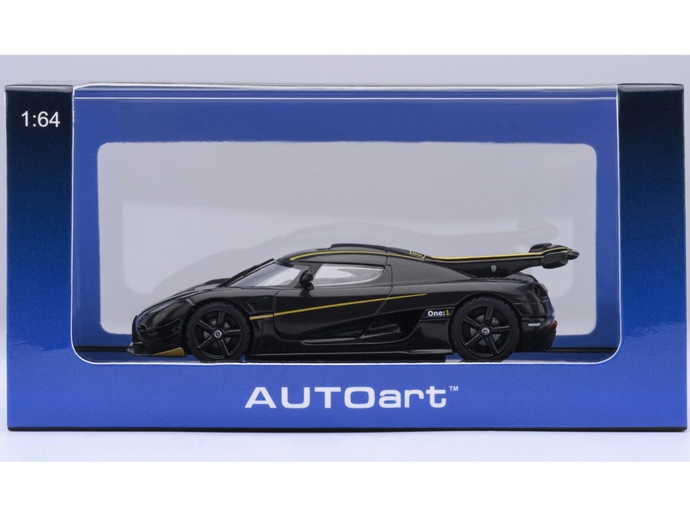 KOENIGSEGG ONE:1 CARBON FIBER 1/64 DIECAST MODEL CAR BY AUTOART 20043
